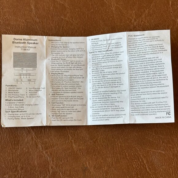 YMCA Dorne Aluminum Bluetooth Cyclinder Mini Speaker - Picture 11 of 12